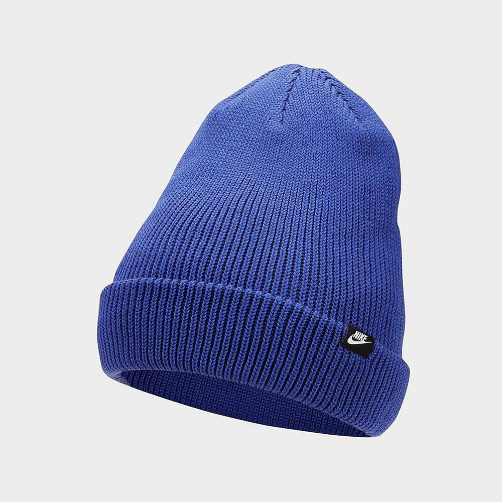 NEW Nike Sportswear Knit Beanie Cuffed Futura Hat Blue Winter Cap One Size‎
